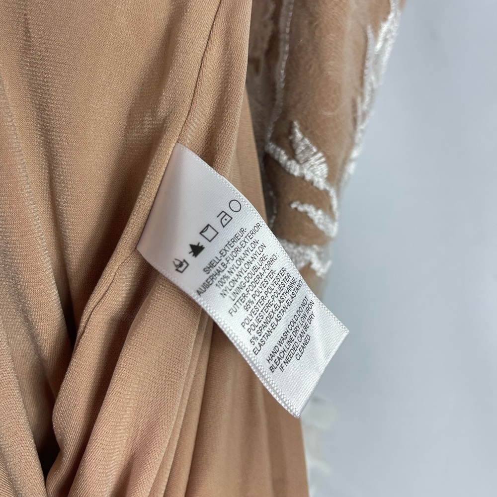Dress The Population - Sidney Dress - White/Nude color - Picture 9 of 11